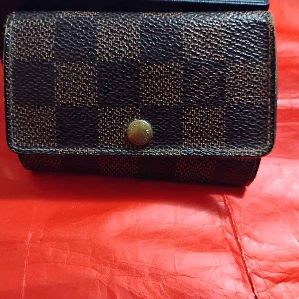 Louis Vuitton Brown Checkered Key & Card Holder